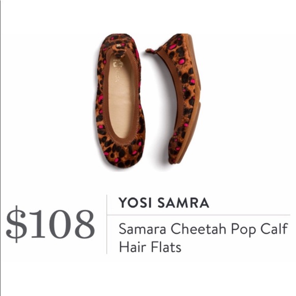 Yosi Samra Calf Hair Foldable Flats - Picture 2 of 5